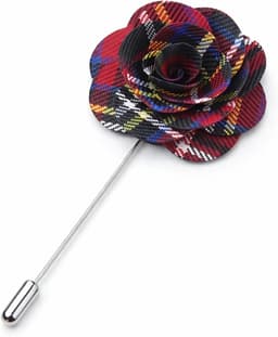 Schotse broche, tartan broche roos reversspeld voor Burns Night charmes, rozet broches, Highland Dress tartan accessoires & Burns Night jurk decoraties voor vrouwen en mannen — thumbnail 1
