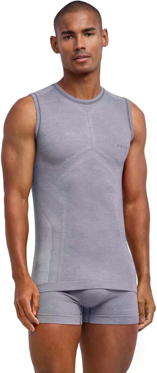 Heren Top van onderlaag Wool-Tech Light M S/l Sh wol functioneel materiaal sneldrogend 1 stuk, Grijs Grey-Heather 3757, M — afbeelding 1