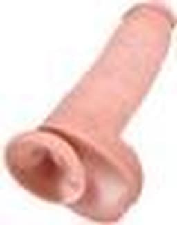 Pipedream King Cock Realistische Dildo met Ballen en Zuignap - beige - 28 cm — thumbnail 14