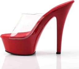 Pleaser - KISS201 Muiltjes - Paaldans schoenen - 35 Shoes - Rood — thumbnail 3