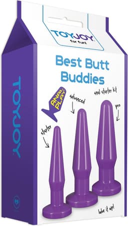 TOYJOY - Best Butt Buddies - Anal Toys Buttplugs Paars — thumbnail 3