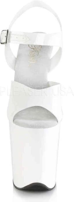 Pleaser - FLAMINGO-808N Sandaal met enkelband, Paaldans schoenen - Paaldans schoenen - 39 Shoes - Wit — thumbnail 2