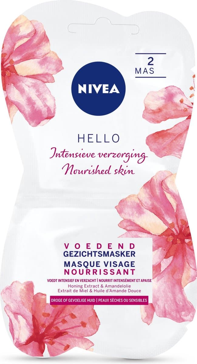 NIVEA Essentials Voedend Honing Masker - 2 x 7,5 ml - Gezichtsmasker — afbeelding 1