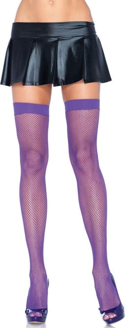 Nylon Fishnet Thigh Highs — thumbnail 10