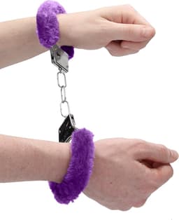 Shots Ouch! HandBoeien Beginner's Handcuffs Furry paars — thumbnail 11