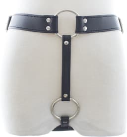 Nooitmeersaai - Harnas Vrouw - Harnas Man - Leer - Strap-On Harnas Voor Interne Dildo - BDSM - Verstelbaar - Bondage Harnas — thumbnail 1