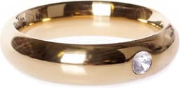 Gouden Donut Cockring met Kristal 8 mm Ø 45 mm — thumbnail 1