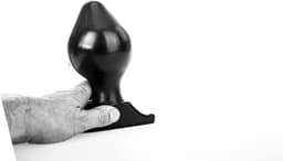 All Black Buttplug 17 x 9 cm - zwart — thumbnail 2