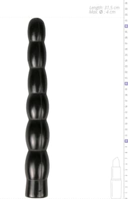 All Black Extra lange zwarte dildo 31.5 cm — thumbnail 9
