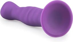 Siliconen dildo met zuignap - Paars — thumbnail 5