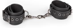EasyToys - Kunstlederen Handboeien - Duurzaam - Bondagetouw - Handboeien Seks - BDSM - BDSM Toys - Rollenspel Erotiek - Erotisch Spel - Handboeien Speelgoed - Zwart — thumbnail 4