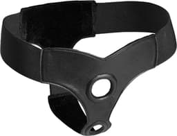 Dubbele Penetratie Strap On Harnas - zwart — thumbnail 1