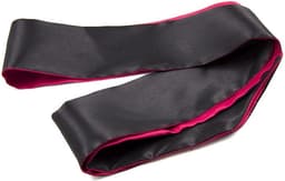 Nooitmeersaai - BDSM blinddoek dubbelzijdig - zwart / rood — thumbnail 3