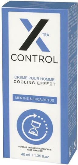 Ruf X Control Cool - Stimulerend Middel - Crème met vertragende werking voor Langer Plezier - Koud Effect - 40 ml — thumbnail 1