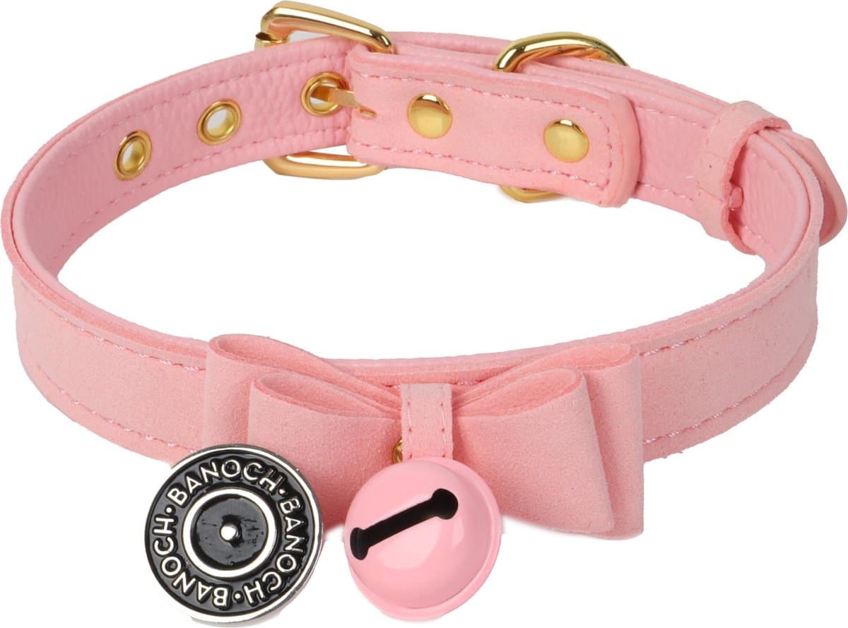 Banoch - Collar Catbell Pink - Halsband Strik Roze — afbeelding 1