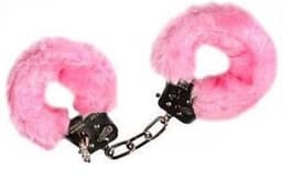 Metalen Handboeien BDSM I Met Imitatie Bont I Plushe I Incl. 2 Sleutels I Roze — thumbnail 2