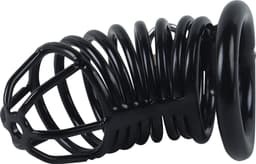 Banoch | Cockcage Zwart metaal | Chastity Cage met 3 ringen | 40 mm, 45 mm & 50 mm — thumbnail 5