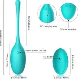 WINYI - Kitty - Vibrerend ei met afstandsbediening - voor solo - voor koppels - oplaadbaar - waterdicht - clitoris vibrator - tril ei — thumbnail 2