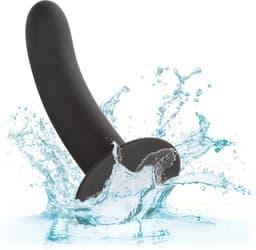 Calexotics - Boundless Smooth - Gladde Strap-on Anaal Plug met Zuignap - Siliconen - Drie Maten - Zwart M — thumbnail 5