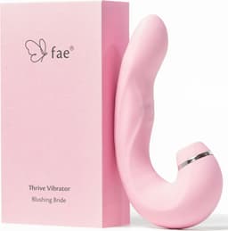 Fae® Vibrator voor Vrouwen - Clitoris & G spot Stimulator - Zuig en druk functie - Penetratie Dildo - Sex Toys voor Vrouwen en koppels - Seksspeeltjes - Thrive Series - Blushing Bride — thumbnail 1