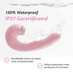 Fae® Vibrator voor Vrouwen - Clitoris & G spot Stimulator - Zuig en druk functie - Penetratie Dildo - Sex Toys voor Vrouwen en koppels - Seksspeeltjes - Thrive Series - Blushing Bride — thumbnail 6