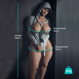 Dailyplay Levensechte Sexpop Eva - 49kg - 163cm – TPE - Sex Toys Man - Sekspop Masturbator – Kunstvagina voor Mannen - Real Doll — thumbnail 4