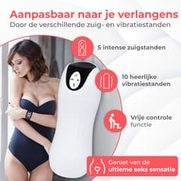 Nuvance Masturbator voor man - Pocket Pussy - Sex Toys voor Mannen - Vibrators voor Mannen - Electrisch - Blowjob Simulator — thumbnail 3