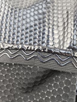 BamBella® - Extra lange Handschoenen zwart L/XL vingerloos glans shiny reptiel look Sexy fetish erotiek erotische lingerie accessoire - onesize — thumbnail 2