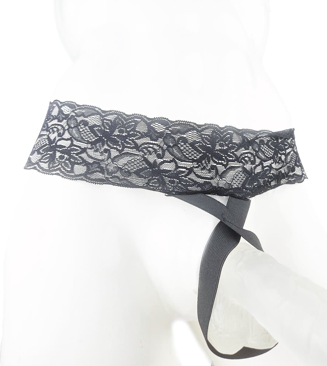 BamBella® Slip open kruis kant voor mannen - XS - strap cock ring doorzichtig Erotische Sexy Lingerie Heren - Zwart mannen ondergoed slip — afbeelding 1