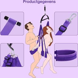 ALLGoods. Sex Schommel - Sex Swing Extra Stevig – Seksschommel – Seksspeeltjes voor Koppel – Seks Schommel BDSM – Erotiek Toys - Sex Sling – Love Swing – Discreet Verpakt – Paars — thumbnail 3