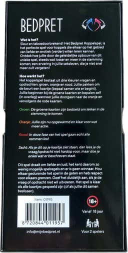Bedpret Koppelspel - Erotisch spel voor koppels met vragen en opdrachten - Vol liefde, lust, seks en erotiek - Date night — thumbnail 2