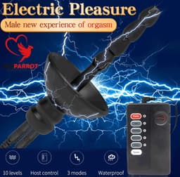 Vibrerende Schok Penis Plug - E Stim - Dilator - Verschillende Standen - BDSM — thumbnail 3