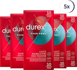 Durex Condooms Thin Feel Close Fit 10st - 5 Stuks - Voordeelverpakking — thumbnail 1