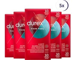 Durex Condooms Thin Feel Close Fit 10st - 5 Stuks - Voordeelverpakking