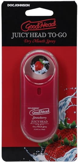 Doc Johnson - Juicy Head - Dry Mouth Spray To-Go - Strawberry - 0.3 fl oz / 9 ml — thumbnail 2