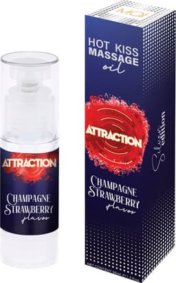 MAI ATTRACTION HOT KISS MASSAGE OIL CHAMPAGNE STRAWBERRY FLAVOR — thumbnail 2