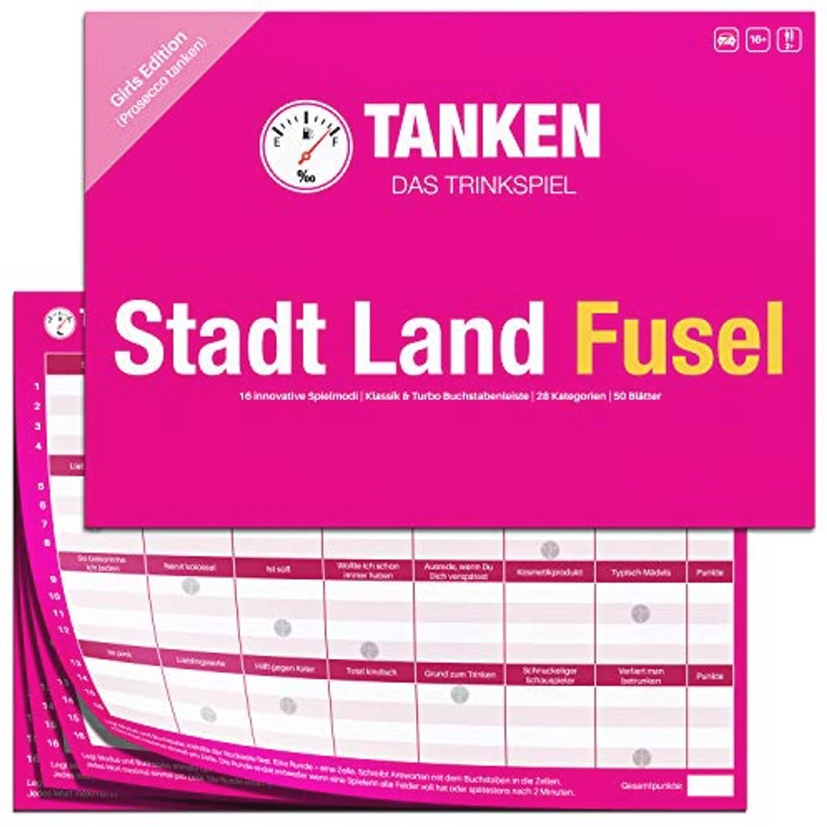 Drinkspel City Land Fusel - Grappig Feestspel voor Volwassenen - Perfect Cadeau voor Vrouwen — afbeelding 1