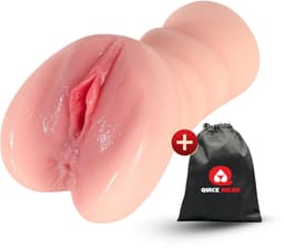Quick Relief Amy™ - Masturbator - Pocket Pussy - Realistische 2 in 1 Vagina en Anus - Sex Toy voor Mannen - Roze — thumbnail 2