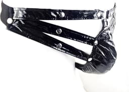 BamBella ® - String - Maat Onesize S M L - Zwart SM kleding BDSM erotische heren kleding ondergoed lingerie onderbroek zwart — thumbnail 3