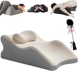 Intimiteit Kussen – 27° Ergonomisch Wigkussen voor Koppels | Memory Foam Steunkussen voor Comfort & Ontspanning — thumbnail 1