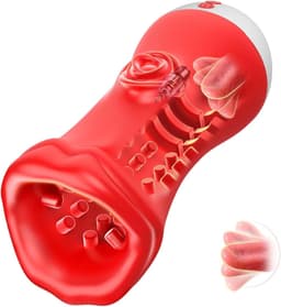 Daity Blowjob Simulator Seksspeeltje voor Mannen met Mondvormige Vibrator & Zuigfunctie – Waterdicht, USB Oplaadbaar — thumbnail 1