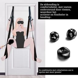 VIN® Sex Schommel - Sex Swing Extra Stevig – Seksschommel – Seksspeeltjes voor Koppel – Seks Schommel BDSM – Erotiek Toys - Sex Sling – Love Swing – Discreet Verpakt - Zwart — thumbnail 6