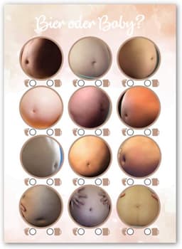 Babyshower Spelletjes - Bier of Baby? Grappige Feestspellen met 20 Speelkaarten voor Jongens en Meisjes — thumbnail 1