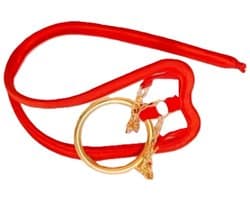 BamBella ® - Penis sleeve string zonder bandjes - maat Onesize - Sexy erotische heren onderbroek Rood mannen rollenspel valentijnsdag