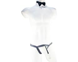 BamBella ® - string bongage - maat Onesize S M L - Zwart Sexy slip erotische onderbroek valentijnsdag doorzichtig rollenspel kleding voor mannen