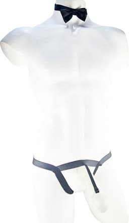 BamBella ® - string bongage - maat Onesize S M L - Zwart Sexy slip erotische onderbroek valentijnsdag doorzichtig rollenspel kleding voor mannen — thumbnail 1