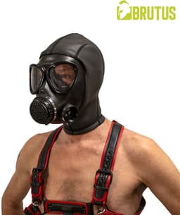 BRUTUS Neoprene Army Gas Mask Hood - Snug fit - Dark aesthetic — thumbnail 2
