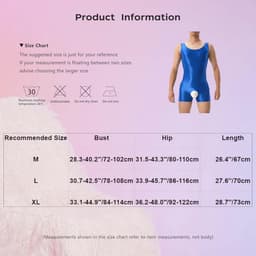 Erotische Open Kruis Shiny Tights voor Mannen - Elastische Smooth Tank Top Sporten Bodybuilding Leotard — thumbnail 2
