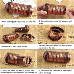 Mini Cryptex voor Valentijnsdag en Verjaardagscadeau - Creatief Romantisch Geschenk in Rood en Brons — thumbnail 4