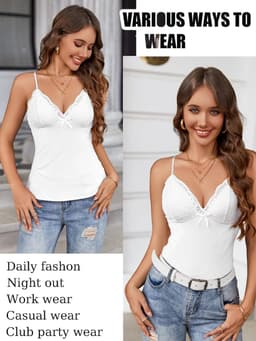 Linnen Top Zonder Mouwen met Kant - Casual & Sexy Zomer T-shirt voor Dames — thumbnail 5